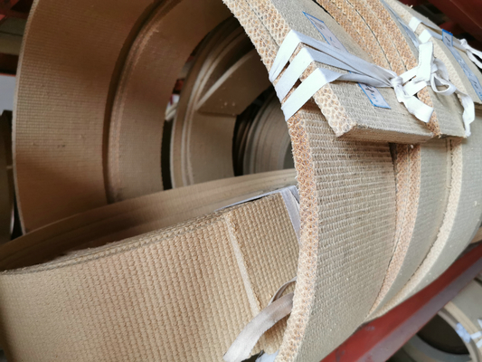 20m/roll Non Asbestos Woven Brake Lining For Tractors Grinded Winch Anchor Brake
